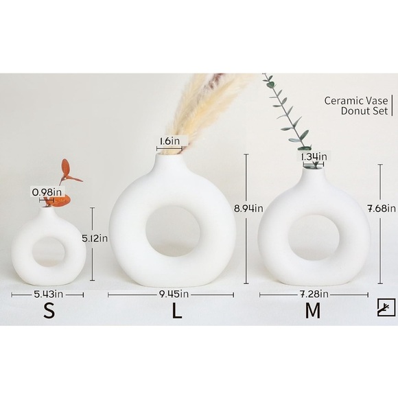 3Pcs Creative Geometric Vase Living Room Decor Home Decoration - Picture 2 of 6